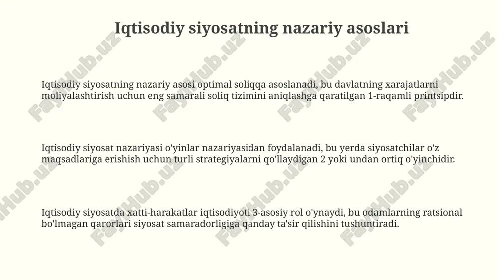 iqtisodiy siyosatning nazariy asoslari - Page 3