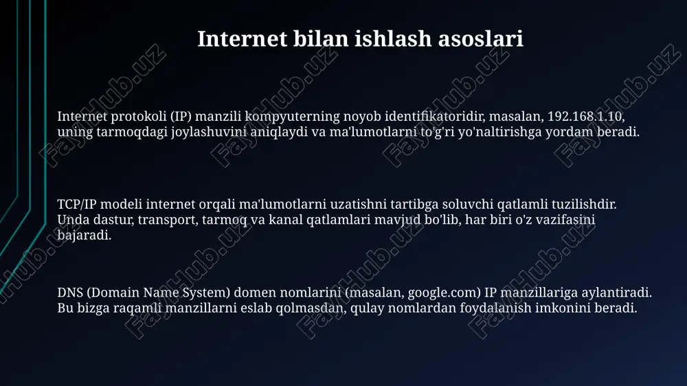 internet va elektron pochta bilan ishlash - Page 3