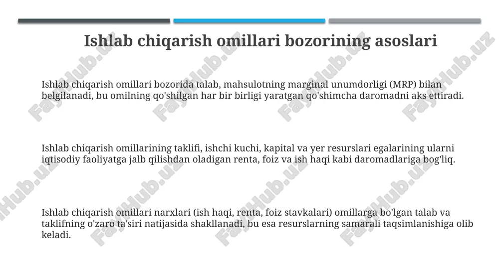 ishlab chiqarish omillar bozori - Page 3