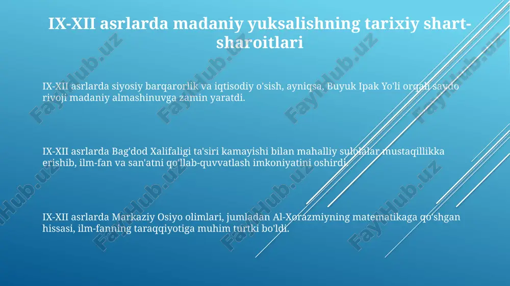 ix-xii asrlarda mamlakatimiz hududida ro‘y bergan madaniy uyg‘onish (renessans) - Page 3