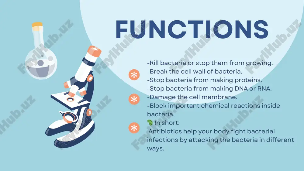 prezentatsiya na temu "antibiotics"/ "antibiotics" mavzusida taqdimot - Page 3