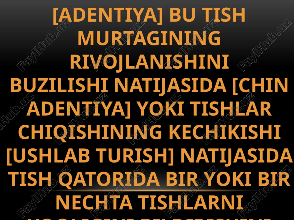 alari bilan isbotlangan [l.m.perzashkevich]. yuqori va pastki jag orasidagi masofaning qisqarishi bilan birga ogiz boshligi ham kichrayadi. shu sabbali til harakatlari ham qiyinlashadi ,nutq buziladi;bemorlar chaynash muskulturasining charchashidan shikoyat qilishadi tishsiz jaglarni protezlashda markaziy nisbatni aniqlash okllyuziv valiklarni tayyorlash,alveolyar balandlikni,pastki jagning markaziy holatini aniqlash,valiklarga moljal chiziqlar otkazish va nihoyat jaglarni markaziy nisbatida modelarni valiklar bilan qotirish okkiyuziv valiklarni tayyorlash.valiklarni tayyorlashda quydagi operatsiyalar otkaziladi: 1)mm shablonlarnng chegaralarini aniqlashtrish; 2)lab yuzasini va yuqorigi valiklarning qalingini shakllantirish; 3)yuqoridagi tishlar jipslashuvi (prikus) balandligini aniqlash; 4)protetik tekislikni shakllantirish. okklyuzon valik chegaralarini aniqlashtirish uni protez maydonida qotirishdagi tosiqlarni bartaraf etsh va yuqori lab deformatsiyasining oldini olishdan iborat alveolyararo balandlikni aniqlash. baladlikni aniqlashda tishsiz jaglarning ,mushaklar,bogimlarning faoliyati uchun eng qulay bolgan ,protezni eng yaxshi qotirishni va funksiyasni taminlaydigan,alveolyar qismlari orasidagi masofani topsh kerk. vodsvort-uayt usuli. u qorachiqlar ortasida lablarning jipslashish chizigicha bolgan masofaning tengligiga asoslanadi.balandlikni aniqlashning antropometrk usullari yuzning kllasik profili uchun qollanilishi mumkin.alveolyararo balandlikni aniqlashda eng …