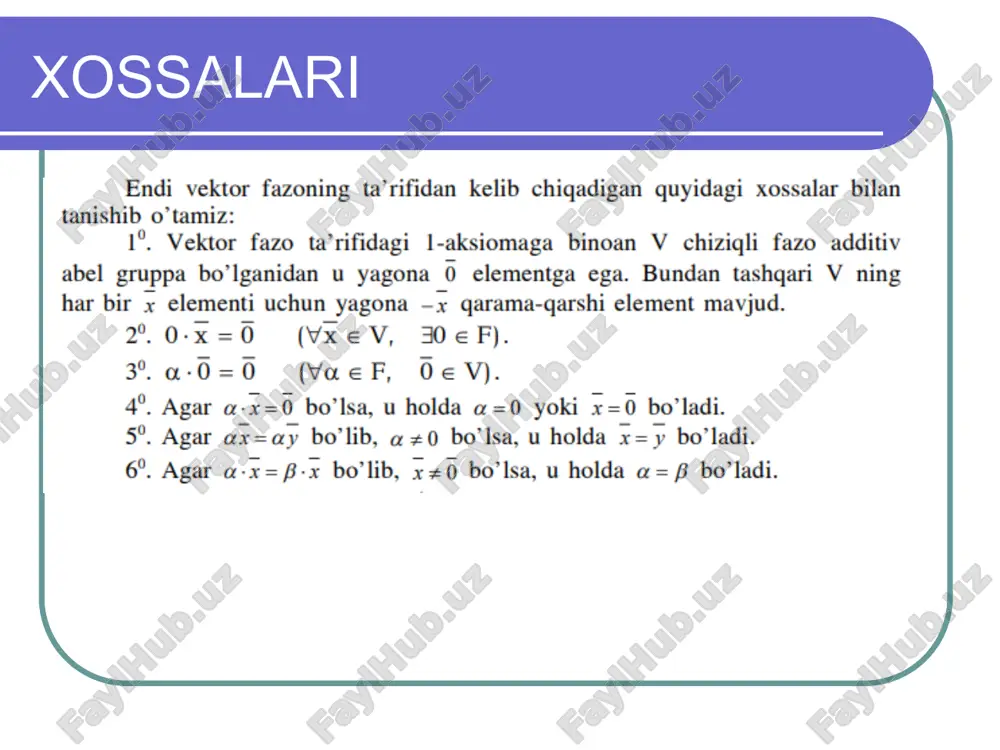 vektor fazolar va ularning xossalari - Page 3