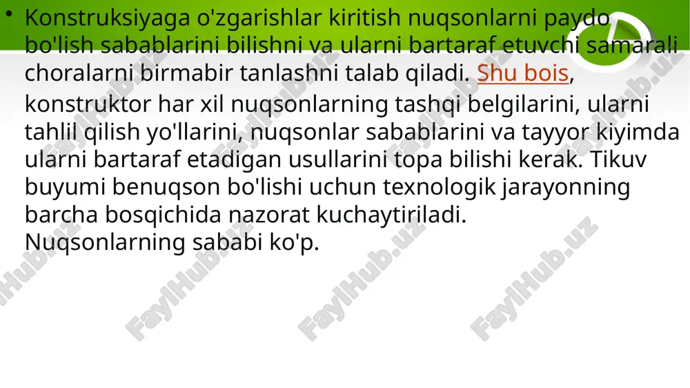 konstruktiv nuqsonlar.modellashdagi texnologik nuqsonlar. - Page 3