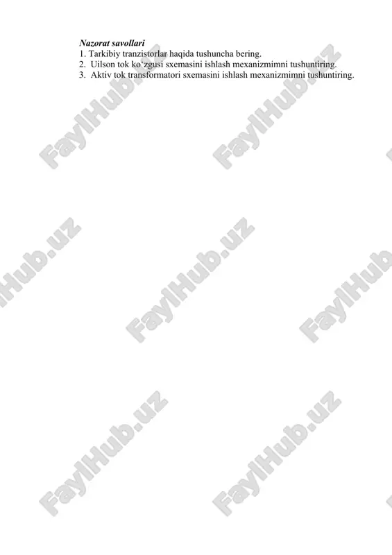 darlington juftligi. uilson tok ko‘zgulari sxemasi - Page 3
