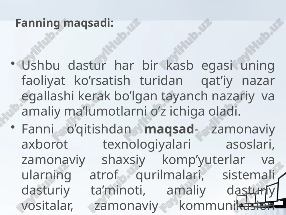 o'lishi kerak. bu xususiyotlar axborotni tashkilot uchun yonada kerakli holatga olib keladi. bular: axborotni yoratish, qabul qilish, saqlash, ishlov berish va uzatish xossalaridir. axborotdan foydalanish imkoniyoti va samaradorligi uning reprezentativligi, mazmundorligi, etarliligi, aktualligi, o'z vaqtidaligi, aniqligi, ishonarliligi, barqarorligi kabi asosiy iste'mol sifat ko'rsatkichlari bilan bog'liqdir. ralph m. stair, george w.reynolds. fundamentals of information systems. sixth edition. course technology, cengage learning. usa. 2012. 7-p. many shipping companies, for example, can determine the exact location of inventory items and packages in their systems, and this information makes them responsive to their customers. in contrast, if an organization’s information is not accurate or complete, people can make poor decisions, costing thousands, or even millions, of dollars. if an inaccurate forecast of future demand indicates that sales will be very high when the opposite is true, an organization can invest millions of dollars in a new plant that is not needed. furthermore, if information …