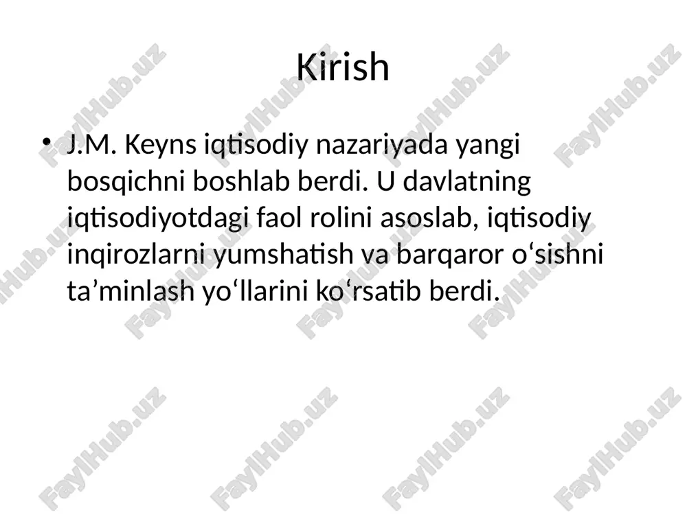 keyns ta'limotining hozirgi davrdagi ahamiyati - Page 3