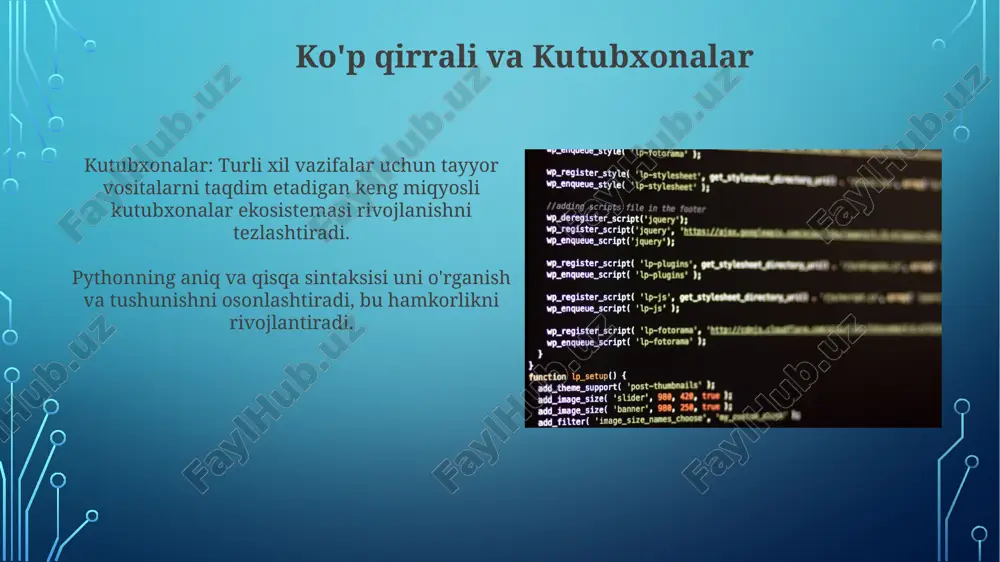 python dasturlash tili imkoniyatlari - Page 3