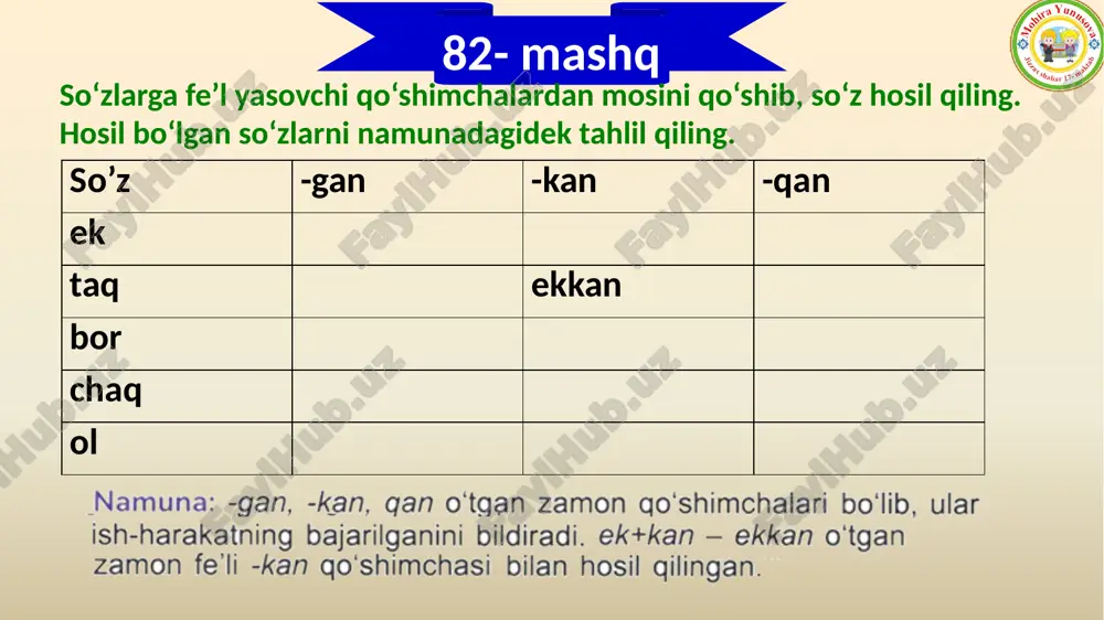 fe’lyasovchi qo‘shimchalarning yozilish qoidalari - Page 3