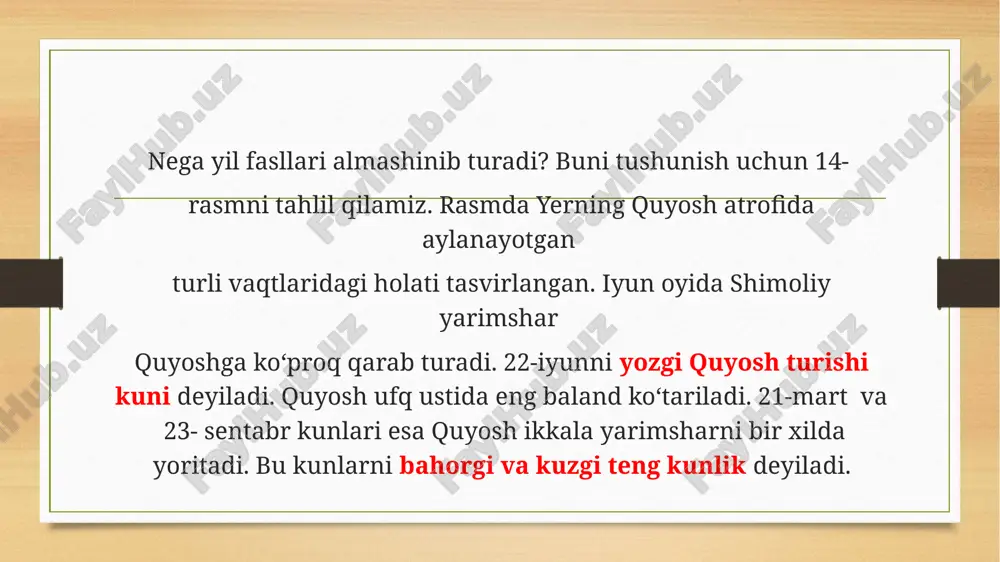 yerning quyosh atrofida aylanishi - Page 3