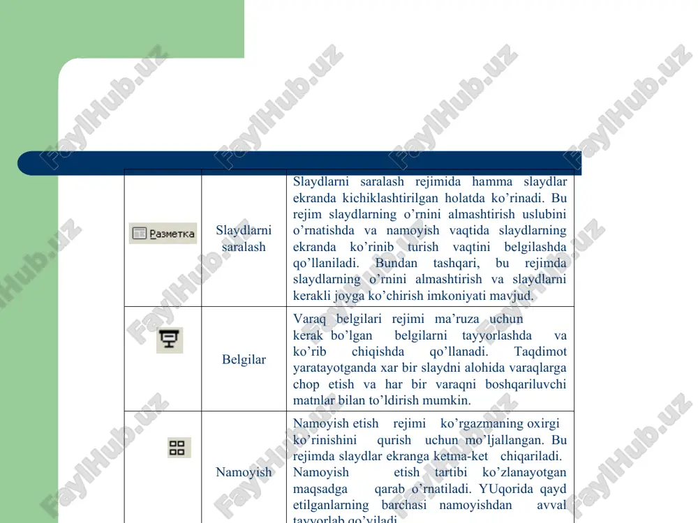 jadval va diagrammalar bilan ishlash - Page 3