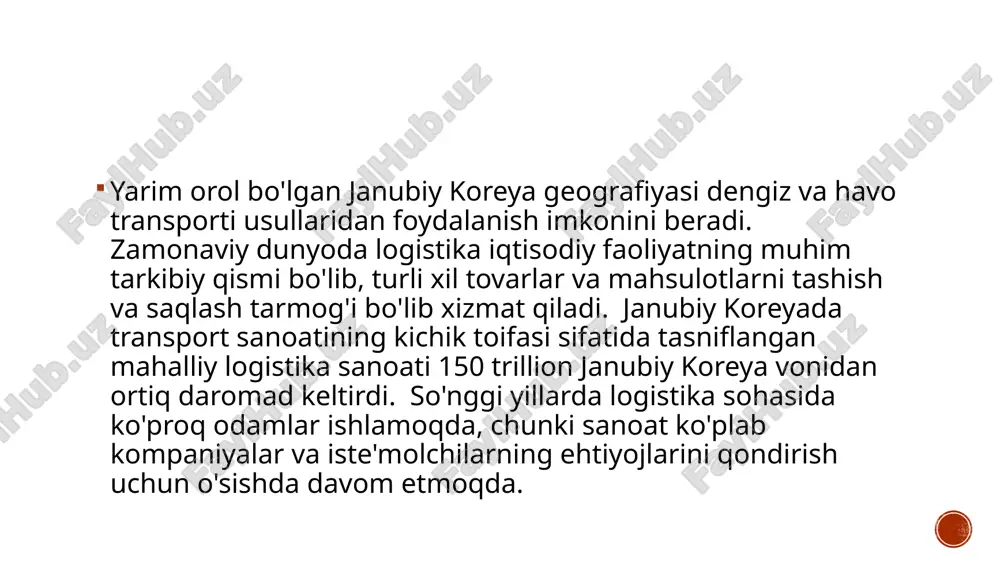 koreya davlati logistikasi - Page 3