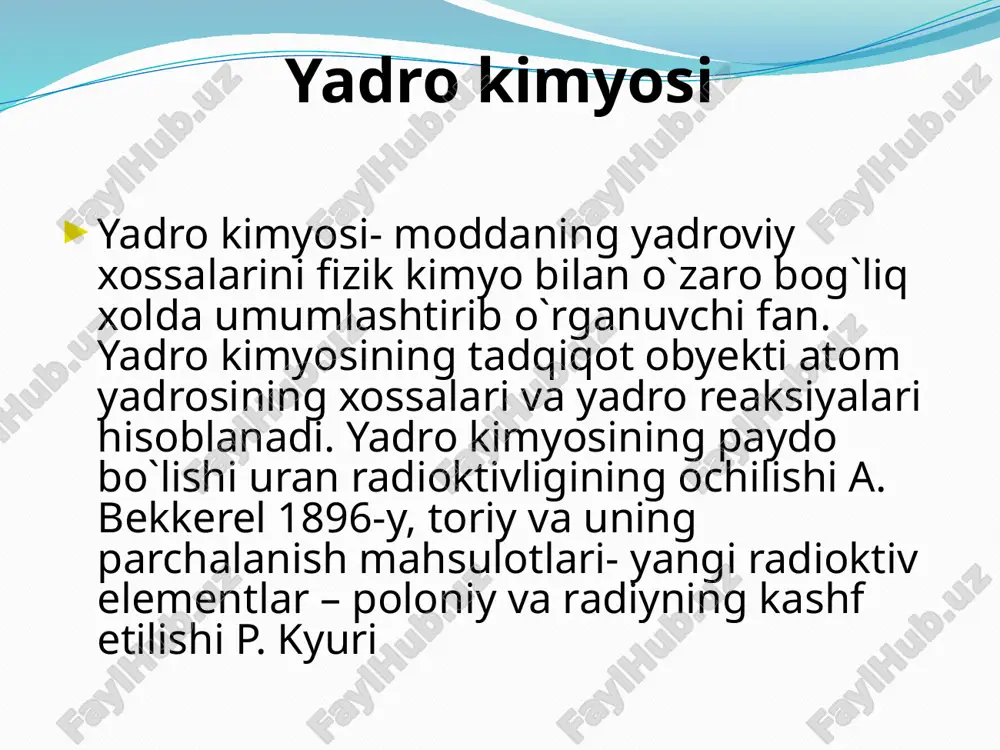 yadrokimyosiningtibbiyotdagi o'rni - Page 3