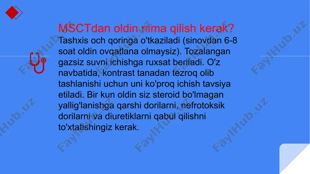 langan, homiladorlikning 12-haftasidan boshlab mrtga ruxsat beriladi (7 yoshgacha bo’lgan bolalar narkoz ostida o’tkaziladi) jarayonning davomiyligi: mskt – 5-15 daqiqa, mrt – 30 daqiqagacha. 15 2023 thank you！ 16 image2.jpeg image3.png image4.jpeg image5.jpeg image6.jpeg image7.jpeg image8.jpeg image11.jpeg