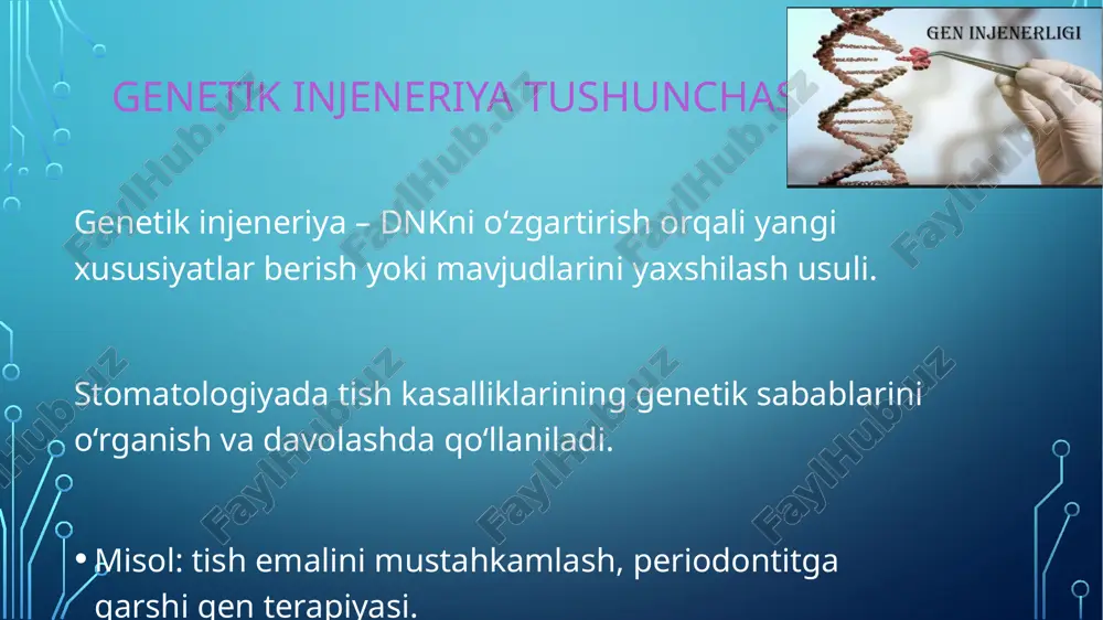 stomatologiyada genetika, inzeneriya va biotexnologiya - Page 3