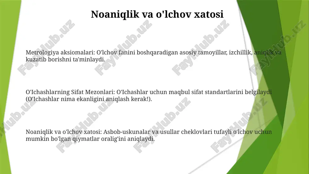 o'ichashlarning sifat mezonlari va metrologiyaning aksiomalari - Page 3