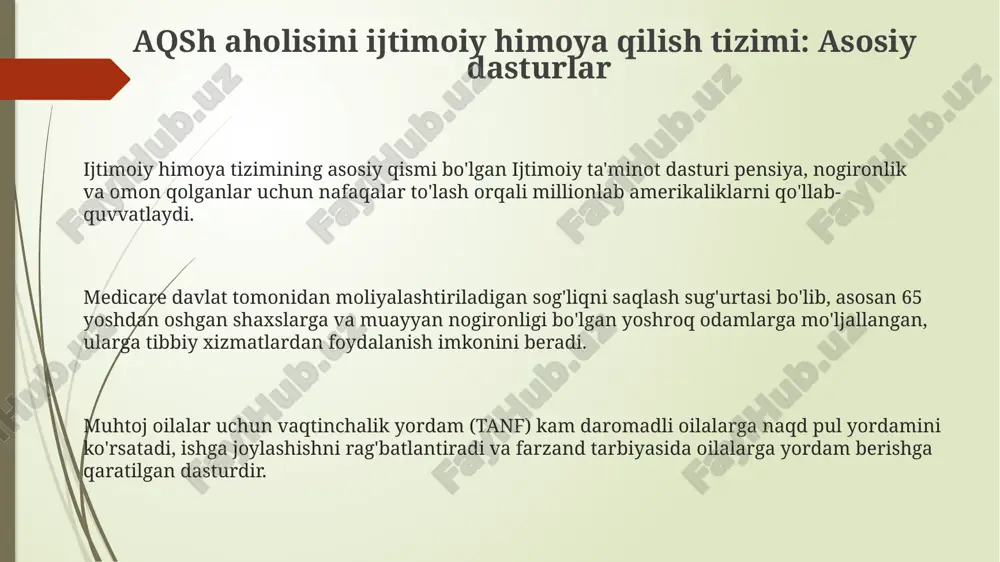 aqsh aholisini ijtimoiy himoya qilish tizimi - Page 3