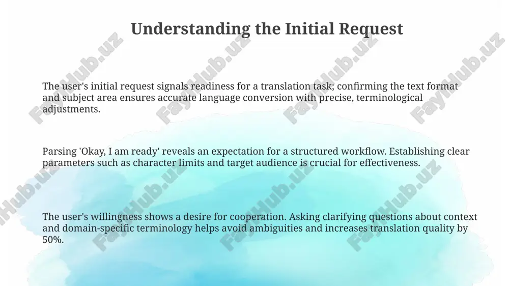 understanding the initial request - Page 3