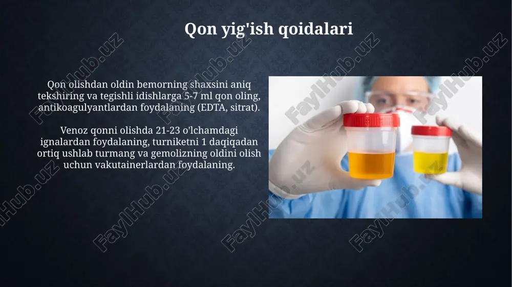 dan namunalar olish bo'yicha standart operatsion protseduralarga (sop) rioya etilishini kuzatishni o'z ichiga oladi, bunda 100% moslikka erishish maqsad qilib qo'yilgan. monitoring laboratoriya tekshiruvlari natijalarining aniqligi va ishonchliligini ta'minlash uchun kunlik kalibrlash va nazorat namunalarini o'z ichiga oladi, bu esa +/- 2 standart og'ishda bo'lishi kerak. muammolarni bartaraf etish muammolarni bartaraf etishda 5s tizimi (saralash, tartibga solish, tozalash, standartlashtirish, takomillashtirish) dan foydalanish, ish joyidagi samaradorlikni oshiradi. ishlab chiqarishdagi muammolarni hal qilishda "5 nega" usuli qo'llaniladi; asosiy sababni aniqlash uchun "nega" savolini kamida besh marta bering. e'tiboringiz uchun rahmat image2.jpg image3.jpg image4.jpg image5.jpg image6.jpg image7.jpg image8.jpg image9.jpg image10.jpg image11.jpg image12.jpg image13.jpg