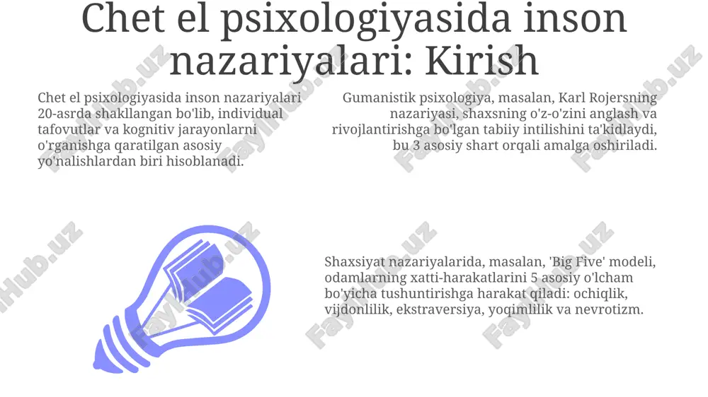 chet el psixologiyasida inson nazariyalari - Page 3
