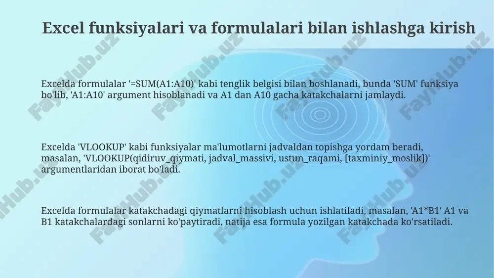 excelda funksiyalar va formulalar bilan ishlash - Page 3