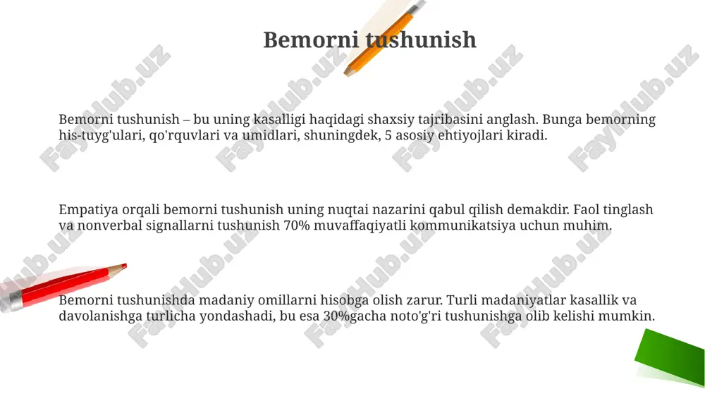bemorlar bilan muloqot ko'nikmalari - Page 3