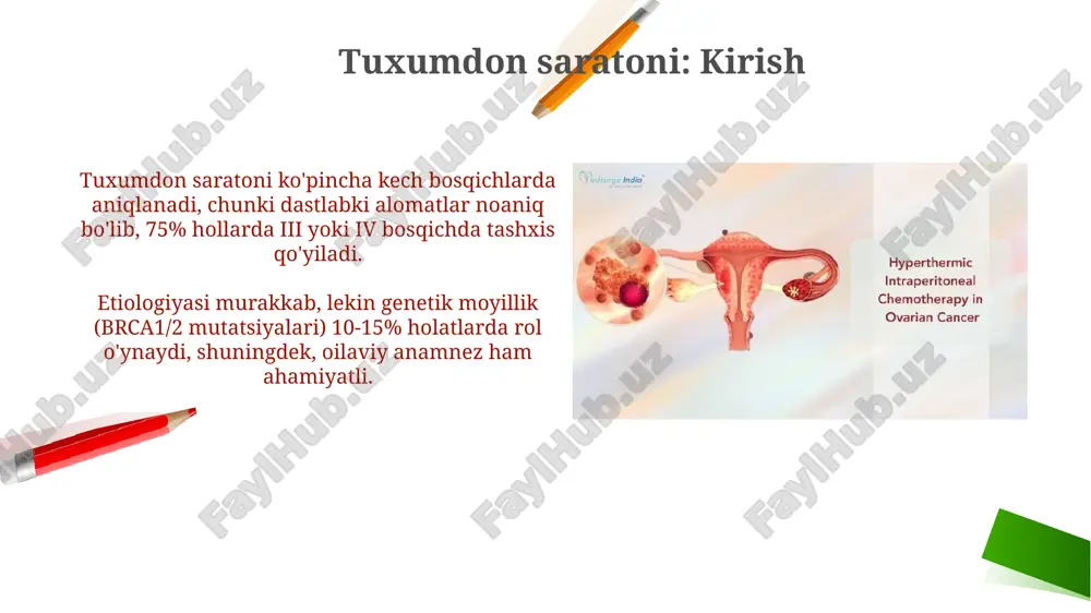 piya bilan birgalikda ishlatish orqali 20-30% bemorlarda davolanish natijalarini yaxshilashga qaratilgan. suyuqlik biopsiyasi orqali olingan dnkni tahlil qilish, erta tashxisni 25% gacha oshirish va davolashga javobni baholashda muhim rol o'ynaydi. e'tiboringiz uchun rahmat image2.png image1.png image6.jpg image7.jpg image8.jpg image9.jpg image10.jpg image11.jpg image12.jpg image13.jpg image14.jpg image15.jpg