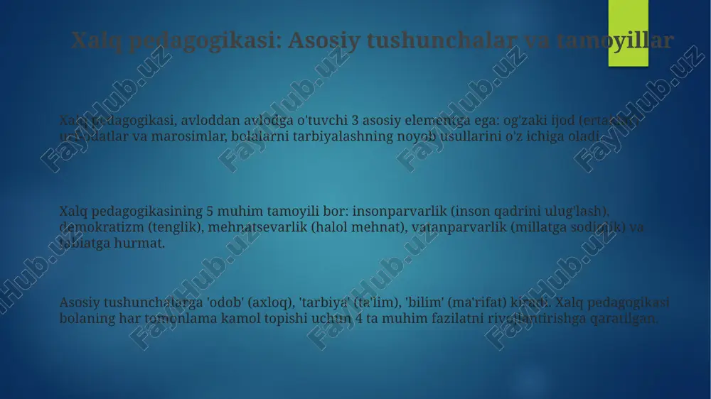 xalq pedagogikasi - ilmiy pedagogikaning asosi - Page 3