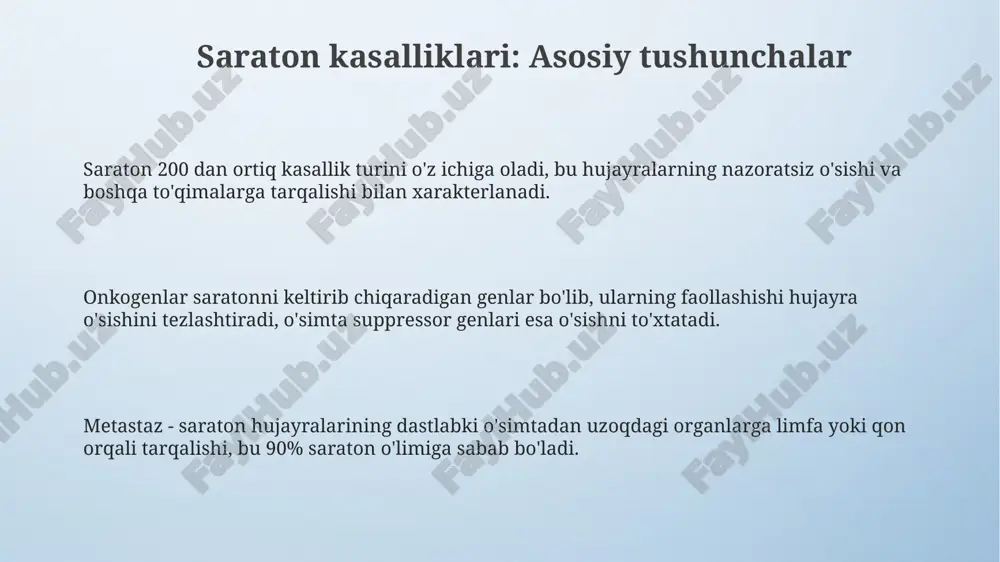saraton kaslliklari haqida tushuncha - Page 3
