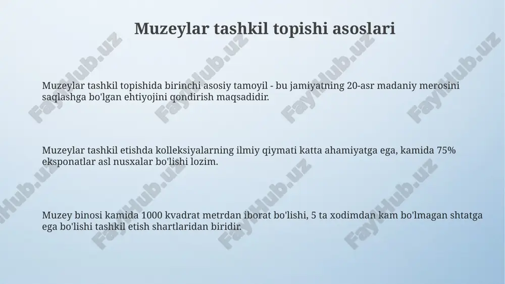 muzey shakllanishi va so'z boyligi - Page 3