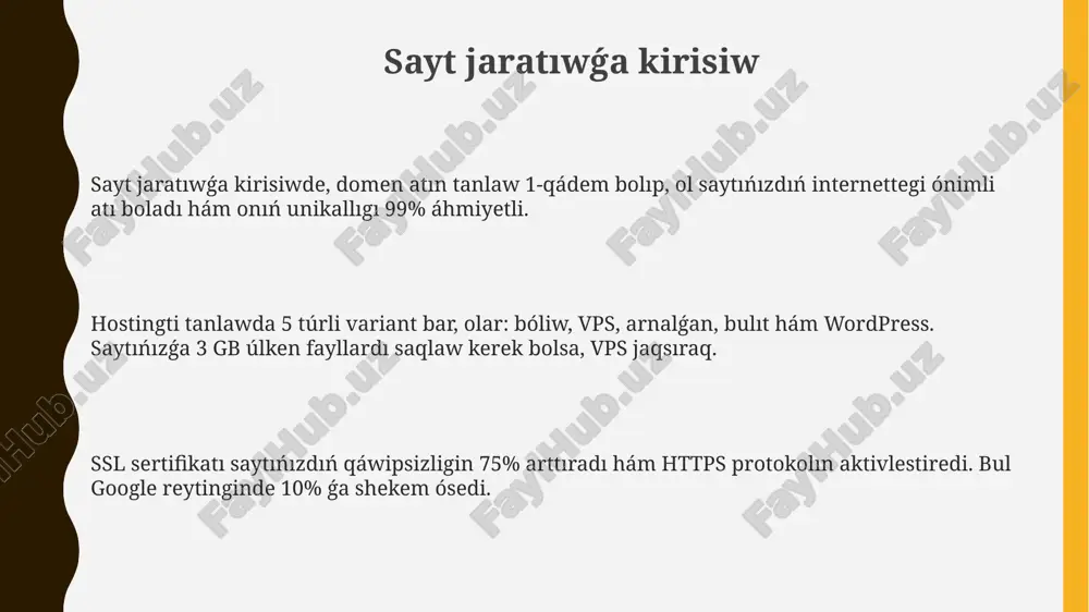 o'zimiz paydalanatn web sayt jaratiw - Page 3