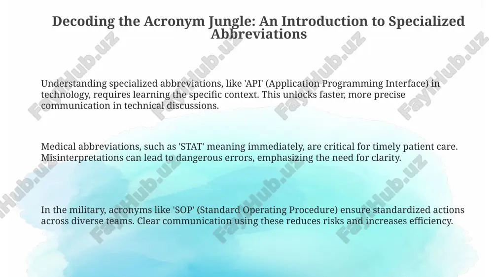 decoding the acronym jungle: an introduction to specialized abbreviations - Page 3