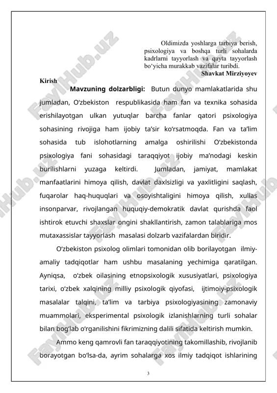 mlardan foydalanishning maqsadga muvofiq yo‘lga qo‘yilmayotganligi ayrim ichki ishlar xodimlarining bu boradagi nazariy va amaliy bilimlarni huquqshunoslik psixologiyasi bilan bog‘lab qo‘llash jarayoni yetarli darajada emasligi, huquqshunoslik faoliyatida amaliy psixologik bilimlardan juda kam foydalanishga sabab bo‘lmoqda. prezidentimiz ta’kidlaganidek, ichki ishlar xodimlari shaxsini tuzilish faoliyatiga baho berishda jinoiy ishlarni odilona va sifatli tergov qilish, shaxsning jinoiy qilmishiga munosib, adolatli huquqiy baho berish muhim o‘rin tutadi. bunda eng muhim masalalaridan biri, ichki ishlar xodimlarining psixologik bilimlarini oshirib borish muhim masalalardan biridir. “yuksak professionalizm, xushmuomalalik, odamlar orasiga kirib borish, yoshlar qalbiga yo‘l topa bilish, oila va maktab o‘rtasida mustahkam aloqa o‘rnatish har bir profilaktika inspektorining asosiy xususiyatlari bo‘lmog‘i darkor…..» deb qayd etiladi. bundan ko‘rinib turibdiki, ichki ishlar xodimlarini kasbiy tayyorlashda kasb odobnomasi, madaniyatlilik tushunchalari xodimlar faoliyatining ajralmas qismlaridan biri sifatida maydonga chiqadi. odob va axloq - insoniyat kamoloti sarchashmalaridan biri. har bir odam u orqali o‘zining jamiyatdagi o‘rnini anglaydi, hayotining mazmunini belgilab oladi. shuning …