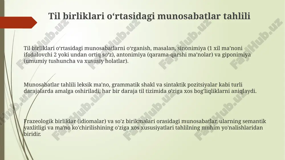 til birliklari oʻrtasidagi munosabatlar tahlili - Page 3
