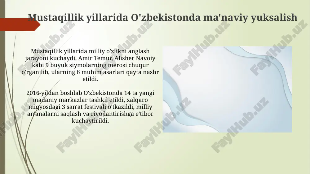 mustaqillik yillarida o'zbekistonda ma'naviy yuksalish - Page 3