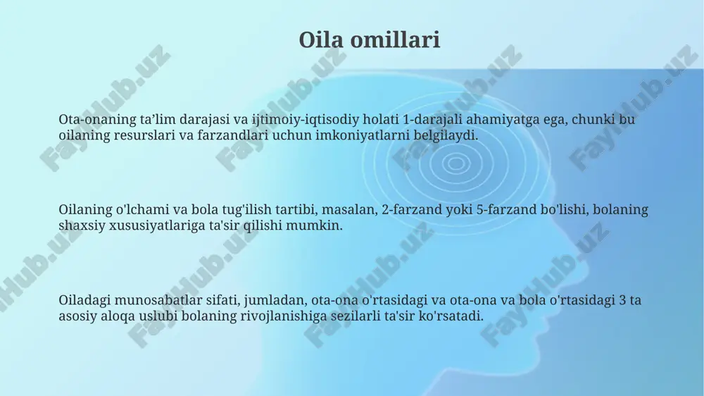 tarbiyaga ta'sir etuvchi omillar - Page 3