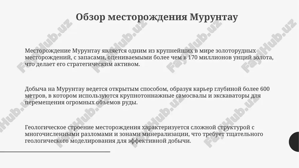 prezentatsiya "rudnik muruntau" - Page 3