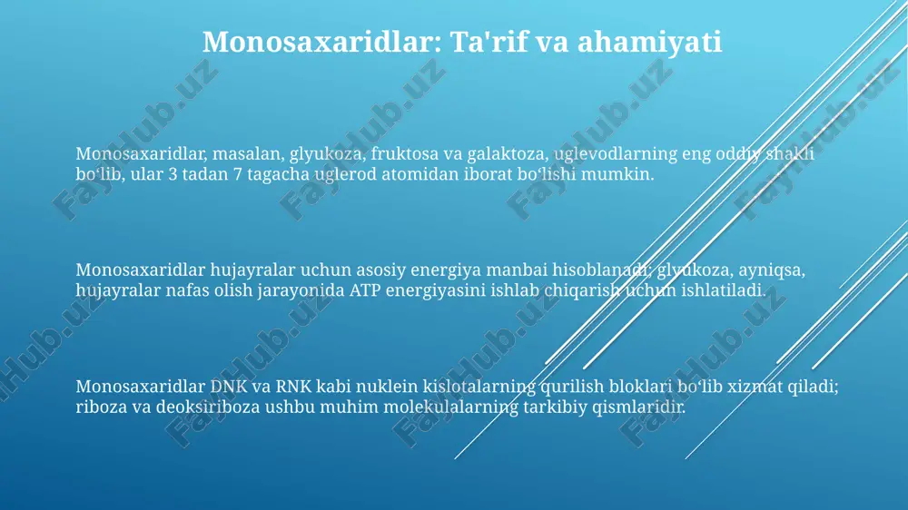monosaxaridlar va ularning vakillari - Page 3