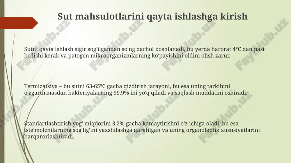 sut mahsulotlarini qayta ishlash - Page 3
