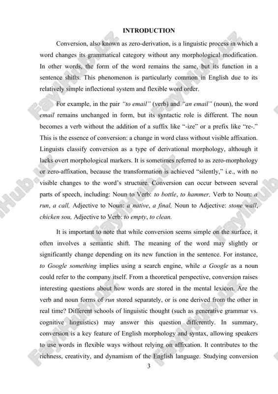 ss, and to friend were originally nouns but have been seamlessly converted into verbs through usage. reveals the efficiency of english grammar. english grammar allows for the use of one form of a word in multiple syntactic roles. this efficiency minimizes the need for complicated inflectional endings and encourages a more economical language structure. understanding this efficiency helps learners and linguists appreciate the minimalist nature of english morphology. aids language learners and teachers: for english language learners, conversion can be a source of confusion because the same word can serve multiple grammatical roles. by studying conversion, teachers can better explain these patterns and help learners avoid common grammatical errors, while learners can gain greater confidence in flexible word usage. provides insight into lexical innovation and language change. language constantly evolves, and conversion is a key driver of lexical innovation. new words often enter the language through conversion, especially in technology, …