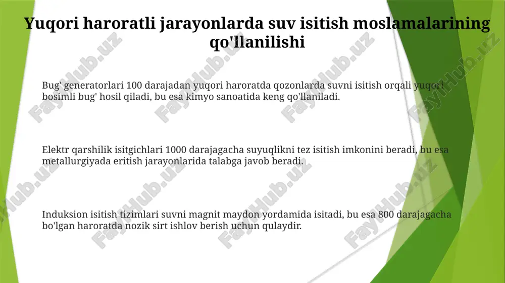 yuqori haroratli jarayonlarda suv isitish qurilmalarining qoʻllanishi - Page 3