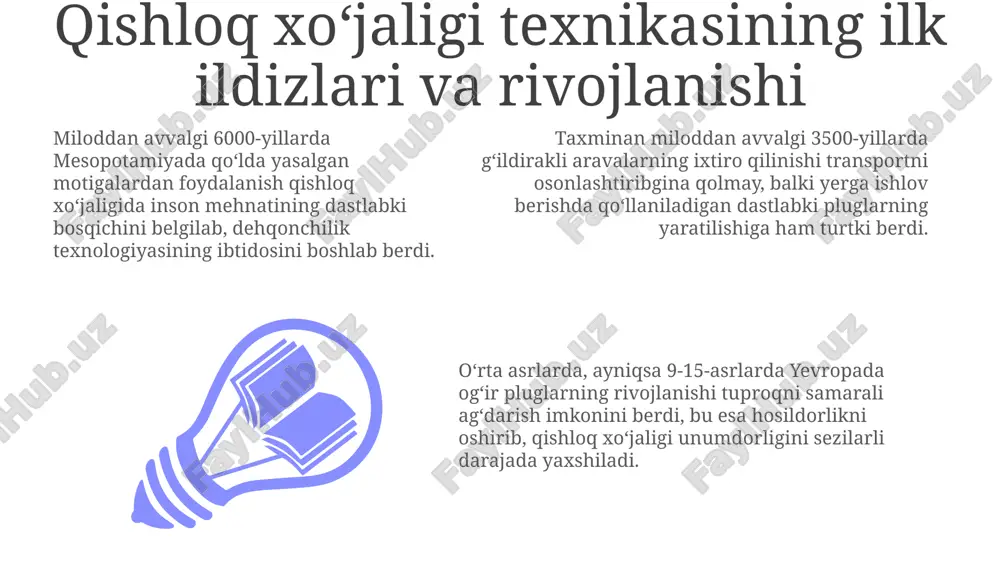 qishloq xo‘jaligi mashinalarining yaratilish tarik - Page 3