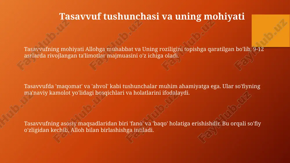 tasavvuf tushunchasi va uning mohiyati - Page 3
