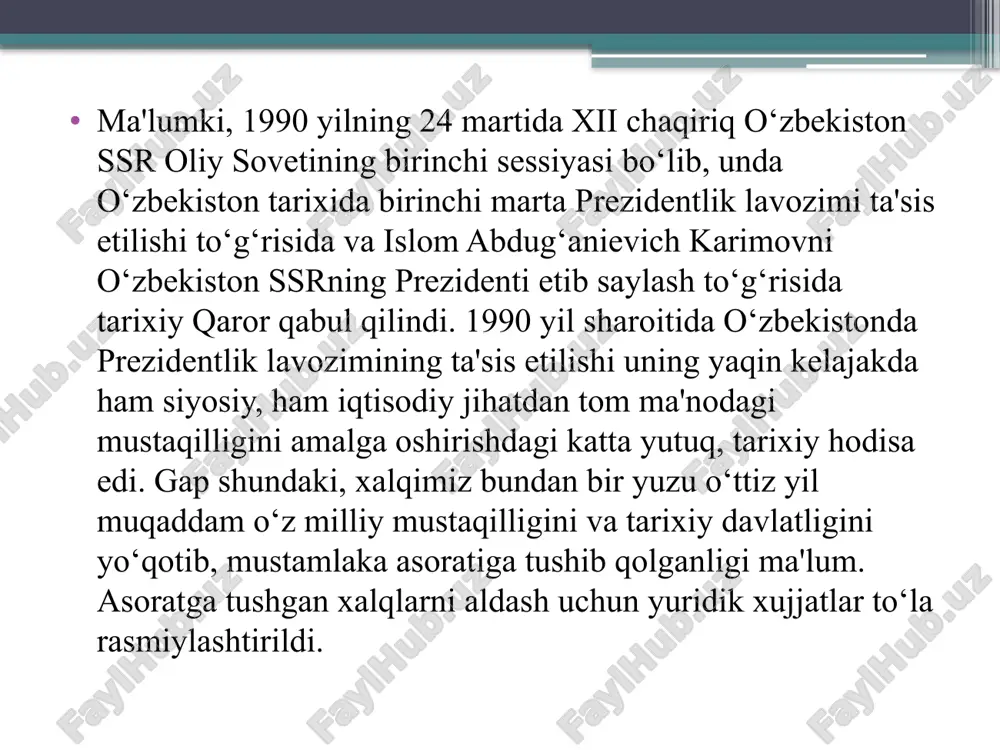 r tayyorlash milliy modelining asosiy tarkibiy qismlari. uzluksiz talim shaxs davlat va jamiyat ishlab chiqarish fan king star kasb ta`limi metodikasi fan sifatida xx asrning ikkinchi yarmida, o`zbekistonda esa 1985 yildan boshlab shakllana boshladi. bunga asosiy sabab esa o`rta umumta`lim maktablariga «informatika va hisoblash texnikasi asoslari» predmetining kiritilishi bo`ldi. informatika va axborotlar texnologiyalari bilan bog`liq bo`lgan fanlarni o`qitish metodikasi bo`yicha ilmiy izlanishlar professorlar m. z. ziyoho`jaev, a. a. abduqodirov, dotsent t. r. azlarov va boshqalar tomonidan olib borilgan va bu sohada muayyan yutuqlarga ham erishilgan. davlat va jamiyat kadrlar tayyorlash tizimi amal qilishi va rivojlanishining kafillari, yuqori malakali raqobatbardosh mutaxassislarni tayyorlash bo‘yicha ta’lim muassasalarining faoliyatini uyg‘unlashtiruvchi sifatida faoliyat ko‘rsatadi. davlat va jamiyat quyidagilarga, chunonchi: fuqarolarning bilim olish, kasb tanlash va o‘z malakasini oshirish huquqlari ro‘yobga chiqarilishiga; majburiy umumiy o‘rta ta’lim hamda akademik litsey yoki kasb-hunar kollejida ta’lim olish yo‘nalishini tanlash huquqi asosida majburiy o‘rta maxsus, kasb-hunar ta’limi olishga; davlat grantlari …