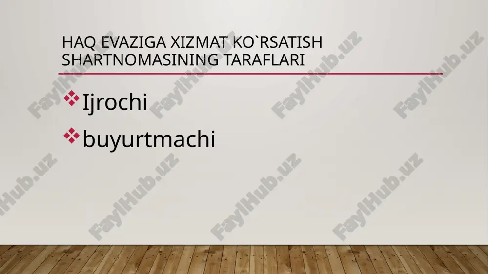 haq evaziga xizmat ko`rsatish - Page 3