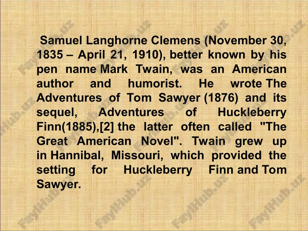 mark twain biography - Page 3