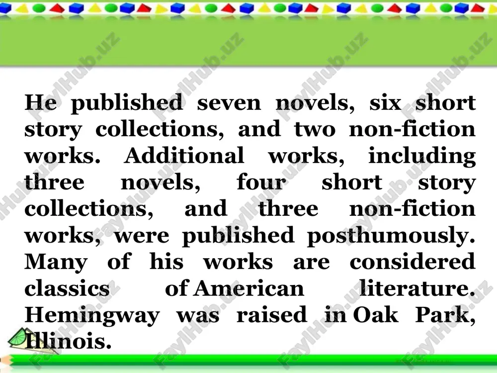 ernest miller hemingway - Page 3