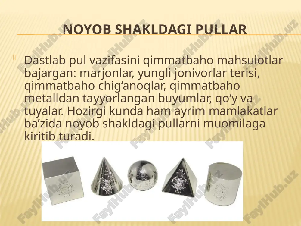 leksionerlik faqatgina 19 asrdagina ommaviy tus oldi. xozir ko‘pchilik odamlarga bu nafaqat xobbi, balkim foydali biznes xamdir. noyob tangalar turli auksionlarda g‘oyatda qimmatbaxo narxlarda sotiladi. elektron pullarning tarixi naqdsiz pullar allaqachon banklar tomonidan ishlatib kelinmoqda, lekin insonlar ulardan o‘tgan asrning 90-yillaridagina foydalana boshlashdi. avvaliga ko‘pchilik unga ishonchsizlik bilan munosabatda bo‘lishdi. endi esa xayotni so‘m plastik kartalarisiz, bankomatlarsiz va elektron pullarsiz tasavvur qilish amri maxol bo‘lib qoldi. qog‘oz pul qog‘ozli pulni dastlab taxminan 1000 yil ilgari, qog‘ozning vatani - xitoyda kashf qilishgan, keng ommaga bo‘lsa ikki asrdan so‘ng tarqala boshlagan. pulning qadrsizlanishi pul qiymati har doim qimmatbaho metall narxi bilan chambarchas bog‘liq bo‘lgan, chunki oltin va kumush narxi doimo oshib boradi deb hisoblangan. biroq amerika kashf qilingandan so‘ng yevropaga arzon kumush oqib kela boshladi va bu holat kumush pul qiymatini qadrsizlantirib yubordi. shuningdek pul infilyasiya davrida, davlat o‘z xarajatlarini qoplash uchun hech narsa bilan (oltin) ta’minlanmagan pul bosib chiqarishni yoki asossiz …
