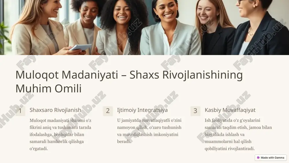 muloqot madaniyatini shakllantirishda mahoratning o‘rni va roli - Page 3