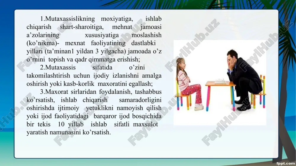 hlarda esa diqqat 102,8 xotira 97,0 tafakkur 95,0 ball ekanligini isbotlab berdi. amerikalik olim v.shevchuk voyaga yetgan odamlarda ijodiy faoliyatning boshlanish nuqtasini tadqiq qilib, 11-20 yoshlar oralig’ida 12,5%, 21-30 yoshlarda esa 66% ekanini aniqladi. ziyolilarning ilmiy maxsuli dinamikasini o’rgangan z.f.esarova uning boshlanishi matematiklarda 18-23, fiziklarda 24-27, biologlarda 25-31, psixologlarda 27-30, tarixchilarda 27-32, filologlarda 28-33 yoshlarni tashkil qilishni ko’rsatib o’tadi. yoshlarning ijtimoiy hayotda qatnashuvini o’rgangan v.shevchuk ijtimoiy faoliyatga kirishni eng yuqori cho’qqisi 25 yosh ekanini aniqlab, bu xol odamlarning 45,4% bo’lishini ma’lum qiladi. uning fikricha, qolgan yosh davrlarida insonning jamoatchilik faoliyati nisbatan juda kichik birlikni tashkil qiladi, xatto u 45 yoshda 3% teng bo’ladi. kishilarda ko’rish maydoni chegarasi xususiyatini o’rgangan l.n.kuleshova va m.d. aleksandrovalar 18-35 yoshlardagi xaydovchilarda uning uch xil: normadan ortiq 11%, normada 47%, qolgalarida etalon bo’yicha normadan kam bo’lishini ta’kidlaydilar. 23-28 yoshgacha davrda qator funktsiyalar darajasining o’zgarishi, takomilashuvi: ko’rish maydonining ko’lami, ko’z bilan masofani chamalash, fazoviy tasavvur, bilish darajalari; …